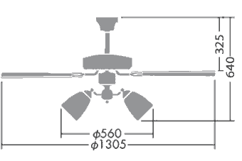 DP-35203G + DP-37979 + DP-35207 LED 4灯 DAIKO(ダイコー)製シーリングファンライト