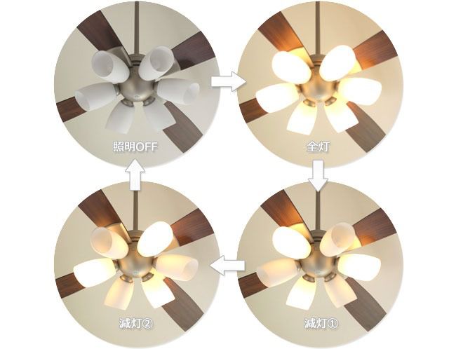 YCF-002S4SS + LED133WW / LED133CWF DAIKO(ダイコー)製シーリングファンライト【生産終了品】