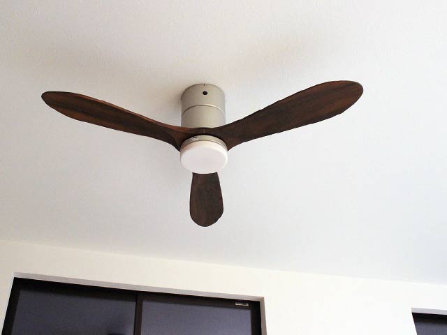 JE-CF004M SV + C-F01,JAVALO ELF Modern Collection REAL wood blades 電球色 大風量 LED 調光 1灯 薄型 軽量 HANWA(阪和)ハンワ製シーリングファンライト