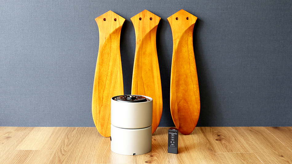 JE-CF025,JAVALO ELF Modern Collection REAL wood blades 大風量 軽量 HANWA(阪和)ハンワ製シーリングファン