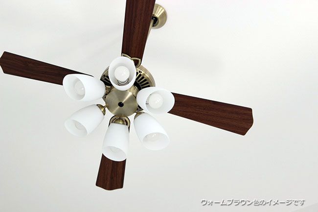 AM40384E + AA41901L / AA41901L(N) + AEE590128 大風量 傾斜対応 LED 電球色/昼白色 6灯 KOIZUMI(コイズミ)製シーリングファンライト