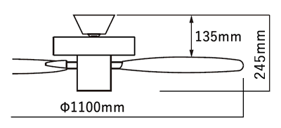 AM47470E 軽量 KOIZUMI(コイズミ)製シーリングファン