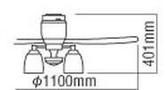 AEE595029 + AAE590181 KOIZUMI(コイズミ)製シーリングファンライト【生産終了品】