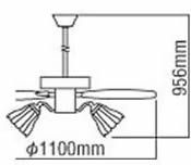 AEE695075 + AAN690115 + AEE590128 + LED133WW / LED133CWF KOIZUMI(コイズミ)製シーリングファンライト【生産終了品】