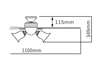 AM41907L / AM41907L(N) LED 6灯 薄型 KOIZUMI(コイズミ)製シーリングファンライト