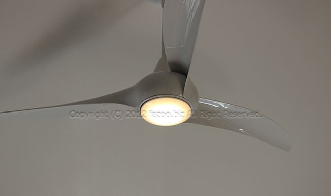 F844-WH + DR524-WH + A245-WH,LightWave ホワイト 大風量 傾斜対応 LED 調光 1灯 MinkaAire(ミンカエアー)製シーリングファンライト