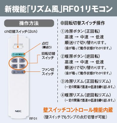 XZF-155114RL + XZFP-002 NEC_LIGHTING(NECライティング)製シーリングファンライト【生産終了品】