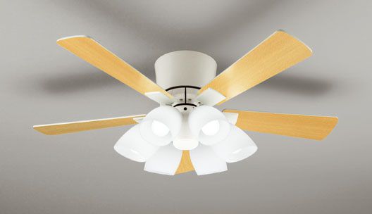 WF418LC1 / WF418NC1 LED 調光 電球色/昼白色 6灯 薄型 ODELIC(オーデリック)製シーリングファンライト