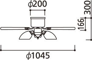 WF446LD / WF446ND ODELIC(オーデリック)製シーリングファンライト【生産終了品】