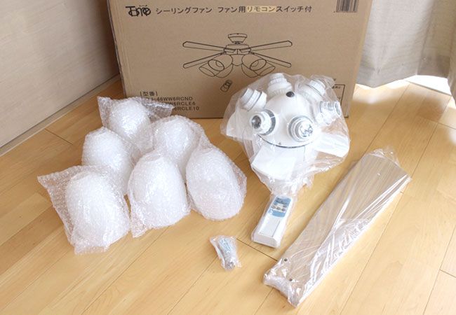 QJ-46WW6RCLE6 LED 電球色 6灯 TOKYOMETAL(東京メタル工業)製シーリングファンライト