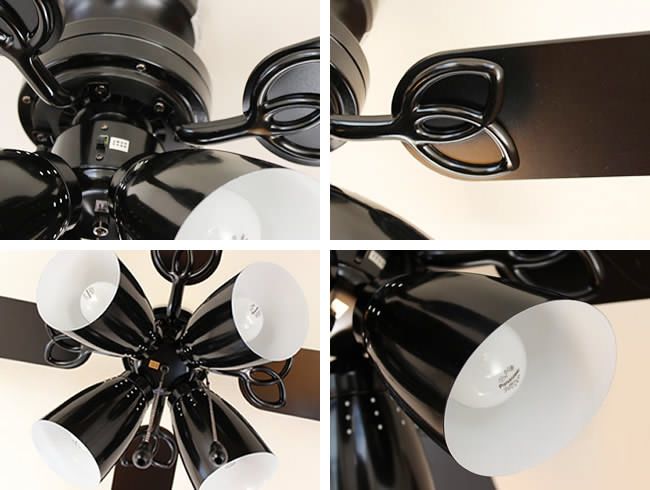 TKM-42BK4LKNDZ + LD2602 / ND2602 LED 電球色/昼白色 4灯 軽量 TOKYOMETAL(東京メタル工業)製シーリングファンライト